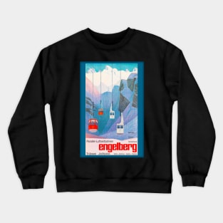 Engelberg, Switzerland,Ski Poster Crewneck Sweatshirt